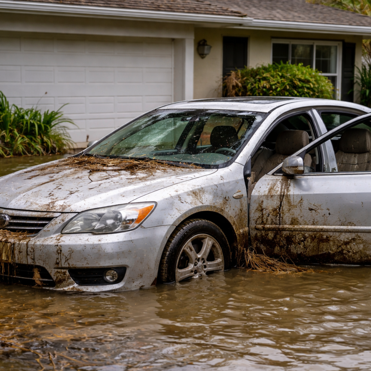 Flood damaged vehicle restoration in South Florida